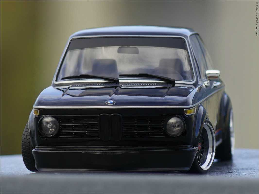 1:18 BMW 2002 Turbo Black 1973 DieCast Tuning-Modell = OVP